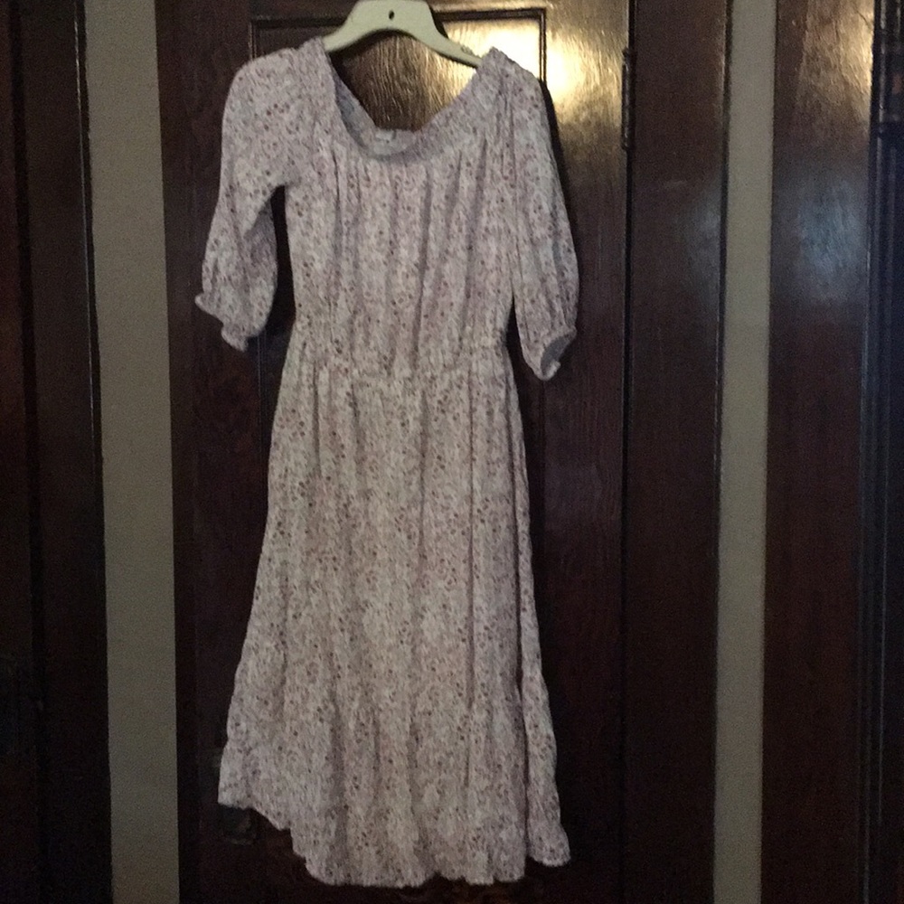 Off the shoulder flowered dress